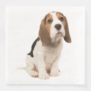 Liebe Beagle Welpen-Hochzeitsfeier Serviette