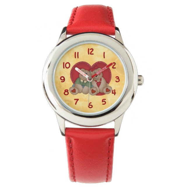Liebe Bears Armbanduhr (Vorderseite)