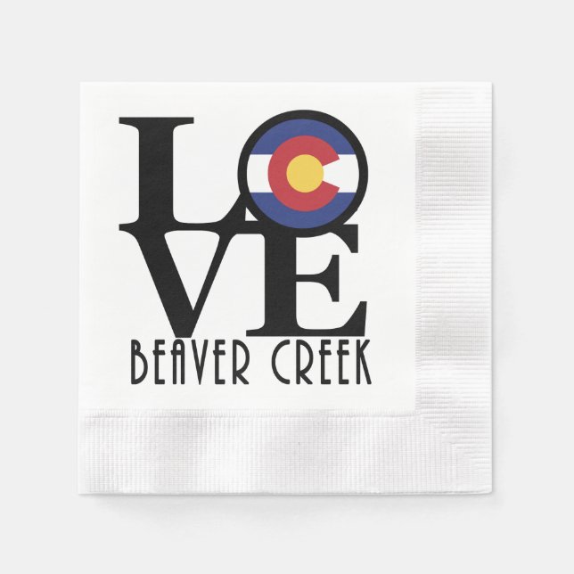 LIEBE Beaver Creek CO Serviette (Vorderseite)