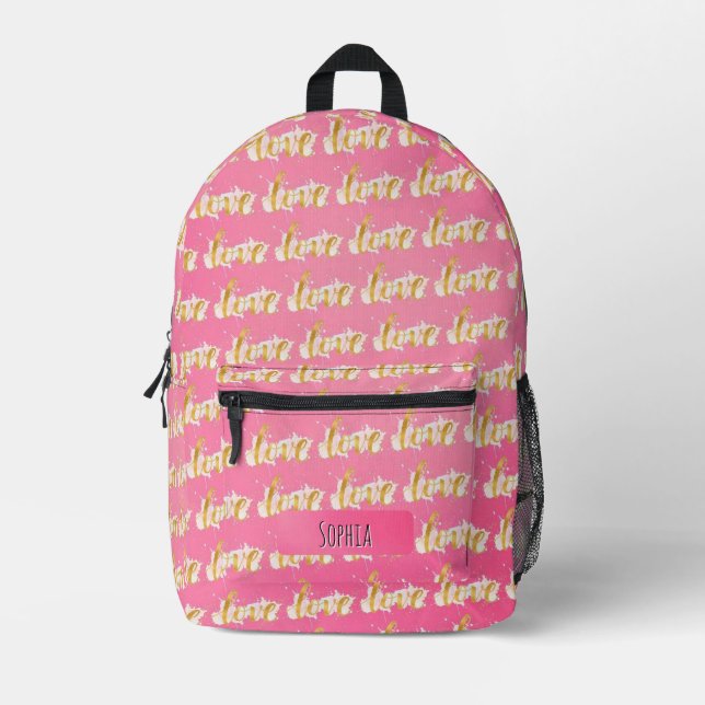 Liebe Bedruckter Rucksack (Vorderseite)