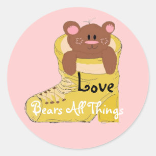 Liebe beert alles runder aufkleber