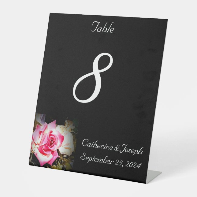 Liebe befindet sich im Pedestal der Tischnummer Bl Sockelschild (Vorderseite)