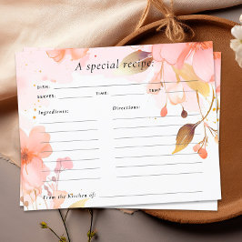 Liebe befindet sich in der Brautparty-Rezept-Karte