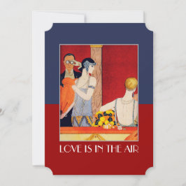 Liebe befindet sich in der Party Einladung des Air