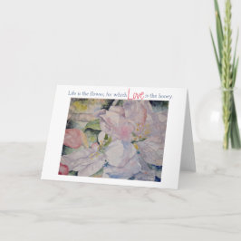 Liebe Begrüßungskarte Inspiration Karte