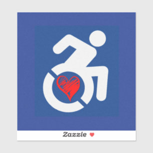 Liebe behindert aufkleber