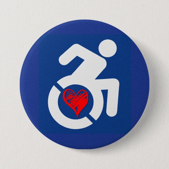 Liebe behindert button (Vorderseite)