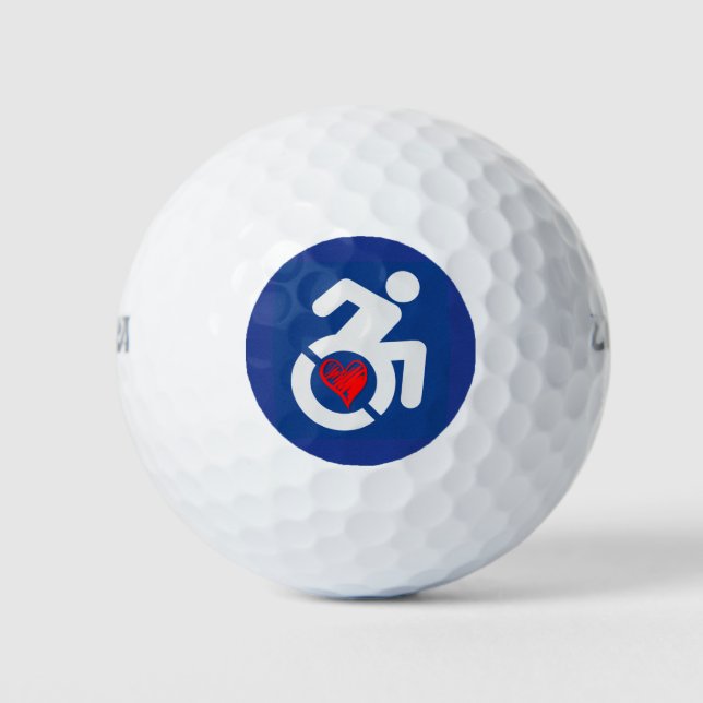 Liebe behindert golfball (Vorderseite)