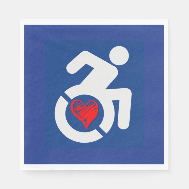 Liebe behindert serviette (Vorderseite)