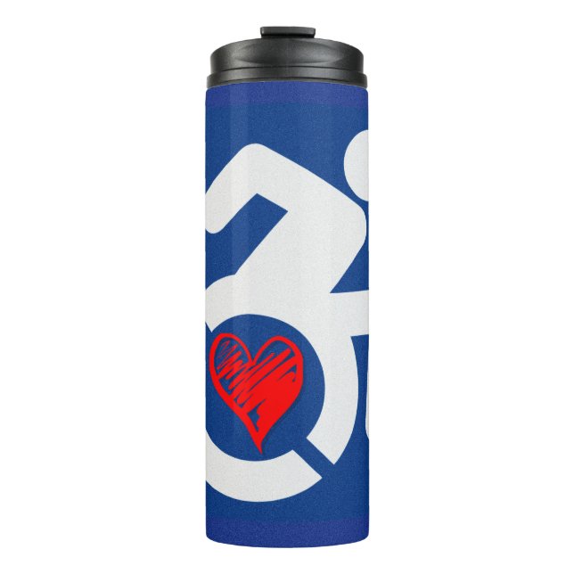 Liebe behindert thermosbecher (Vorderseite)