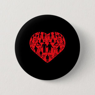 Liebe Behinderte Rollstuhl Quadriplegiker Parapleg Button