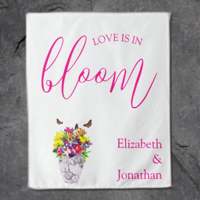 Liebe bei Blumenhochzeiten Wandteppich (Von Creator hochgeladen)