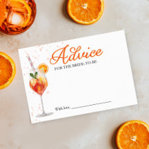 Liebe bei First Spritz Advice for the Bride Card