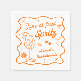 Liebe bei First Spritz Bachelorette Serviette