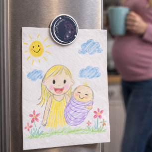 Liebe Beide Pro-Life Inspirierende Mutter Baby Magnet