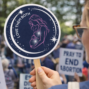 Liebe Beide Pro-Life-Kirche oder Veranstaltung Fächer