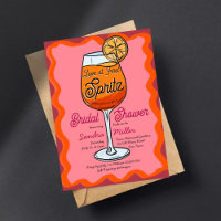 Liebe beim ersten Spritz Retro wavey Orange Sketch
