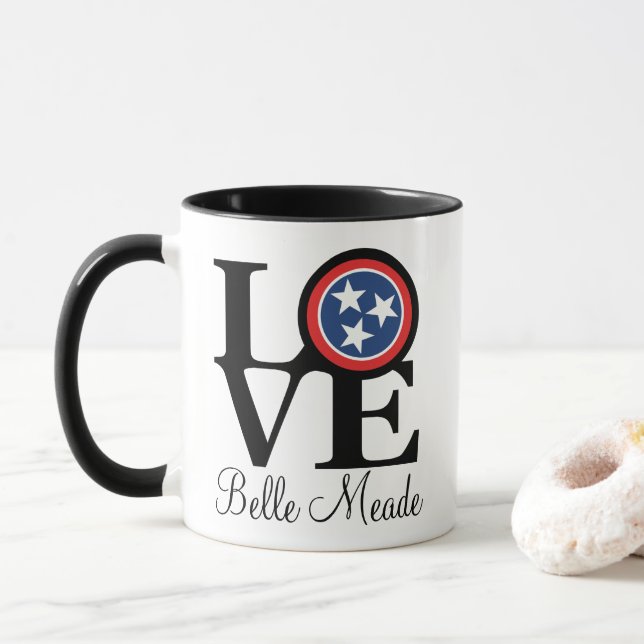 LIEBE Belle Meade Tennessee Tasse (Mit Donut)