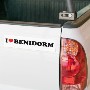 Liebe Benidorm Auto Autoaufkleber