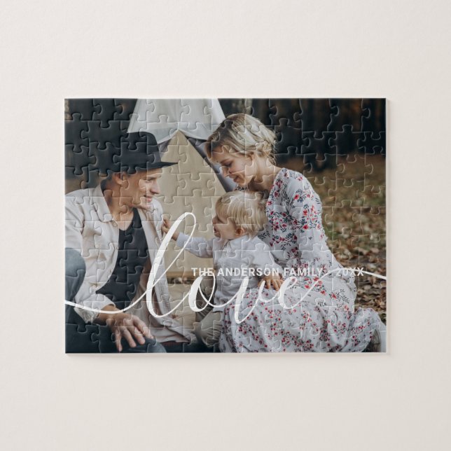 'Liebe' Benutzerdefiniertes Foto für die Familie m (Horizontal)