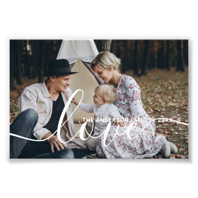 'Liebe' Benutzerdefiniertes Foto für die Familie m (Vorne)