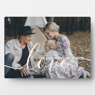 'Liebe' Benutzerdefiniertes Foto für die Familie m Fotoplatte