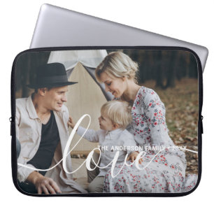 'Liebe' Benutzerdefiniertes Foto für die Familie m Laptopschutzhülle