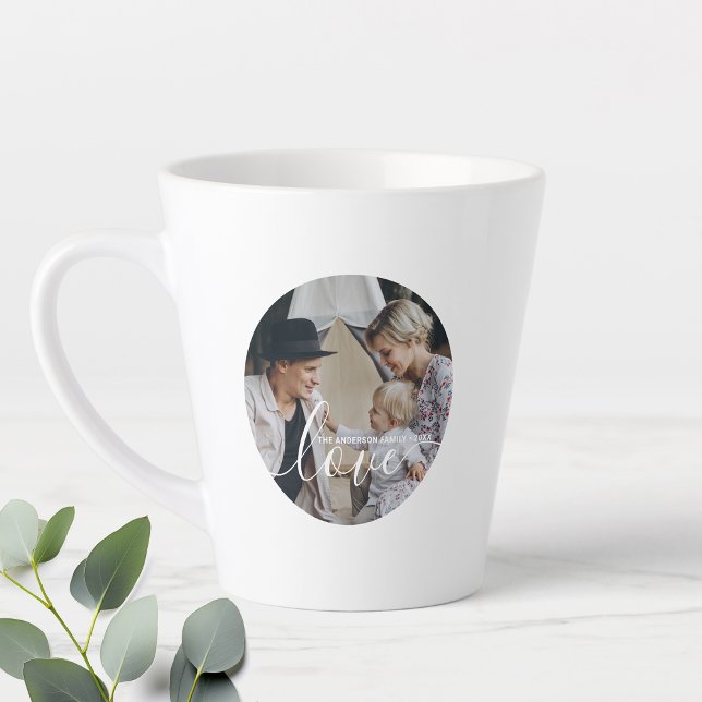 'Liebe' Benutzerdefiniertes Foto für die Familie m Milchtasse (Von Creator hochgeladen)