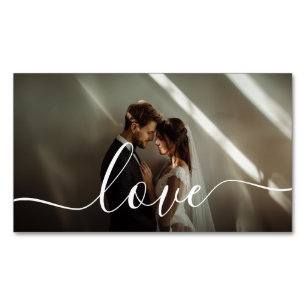 "Liebe" Benutzerdefiniertes Foto Magnetische Visitenkarte