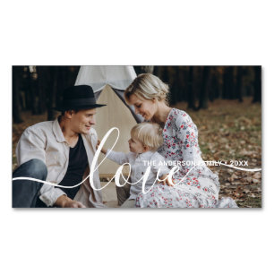 "Liebe" Benutzerdefiniertes Foto mit individuelle  Magnetische Visitenkarte