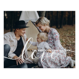 "Liebe" Benutzerdefiniertes Foto mit individuelle  Poster