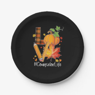 LIEBE Berater Leben Herbstlaub Herbstsaison Pump Pappteller