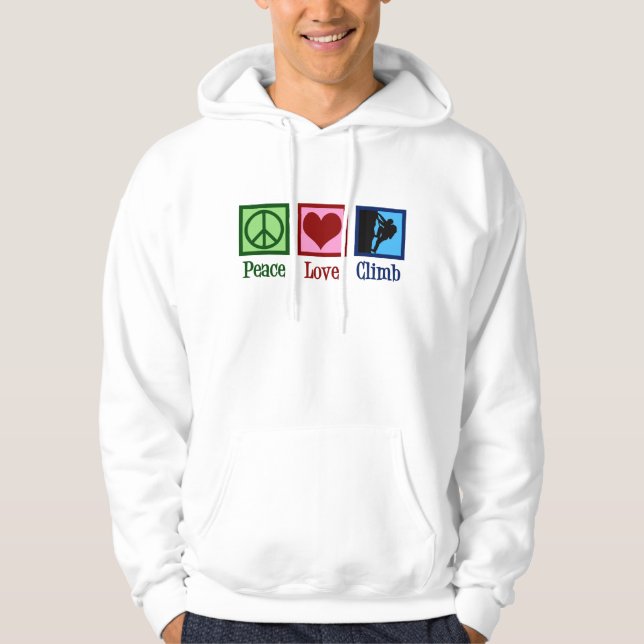 Liebe Bergsteigen Hoodie (Vorderseite)