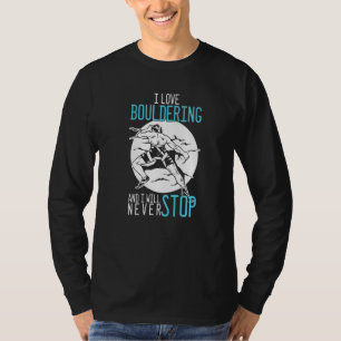 Liebe Bergsteigen im Alpinisten Klettersteig T-Shirt