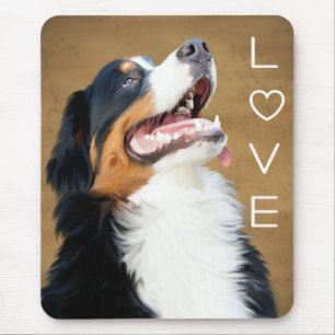 Liebe Berner Sennenhund Welpe Mauspad Gemalt
