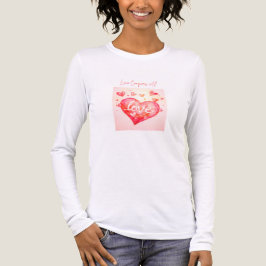 Liebe Besiegt Alles – Langarmshirt für Damen Tri-Blend Shirt