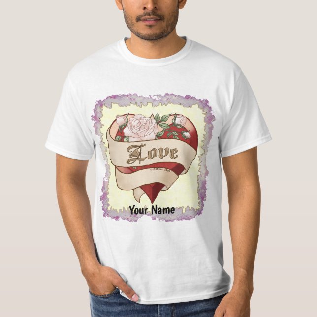 Liebe Bevel Heart T - Shirt (Vorderseite)