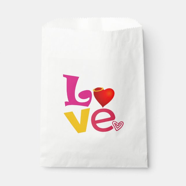 LIEBE bevorzugt Tasche Geschenktütchen (Vorderseite)