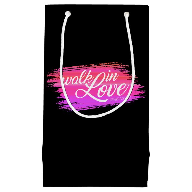 Liebe Bibelangebot Valentine | Geschenktasche Kleine Geschenktüte (Vorderseite)