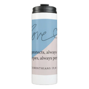 Liebe Bible Verse Thermosbecher
