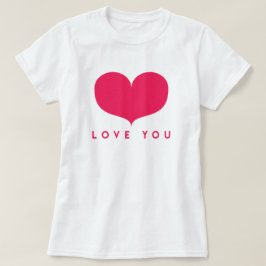 Liebe | Big Pink Heart T - Shirt