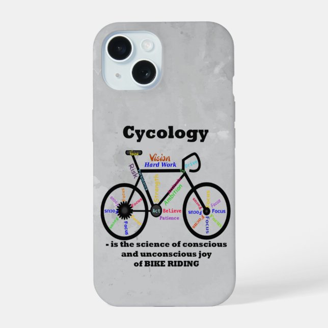 Liebe-Bike-Fahrradrennen - Zitat iPhone 15 Hülle (Rückseite)