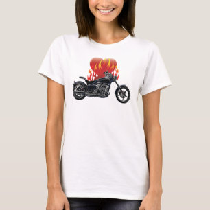 Liebe Biker-Shirt T-Shirt
