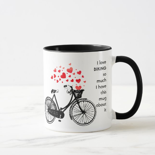 Liebe BIKING so viel Spaß Kostenvoranschlag Tasse (Rechts)