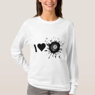 Liebe-Billard des Sprengstoff-I T-Shirt