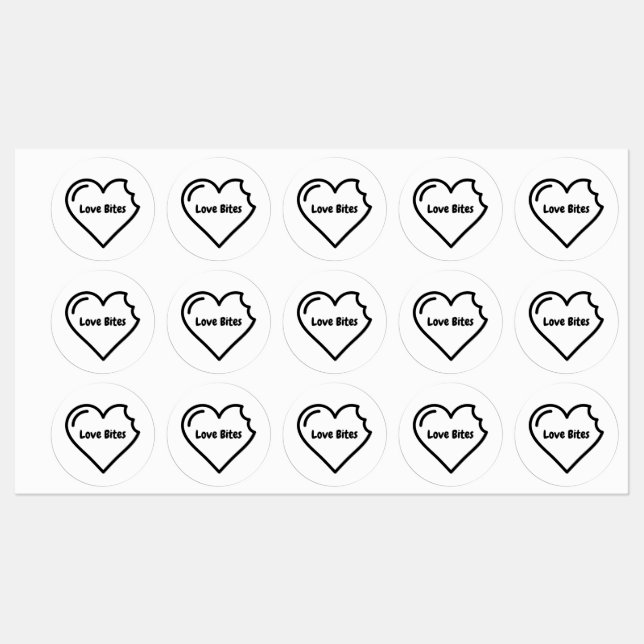 Liebe bindet Stickers Labels Etiketten (Blatt)