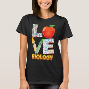 Liebe Biologie Kinderlehrer zurück zur Schule I T-Shirt