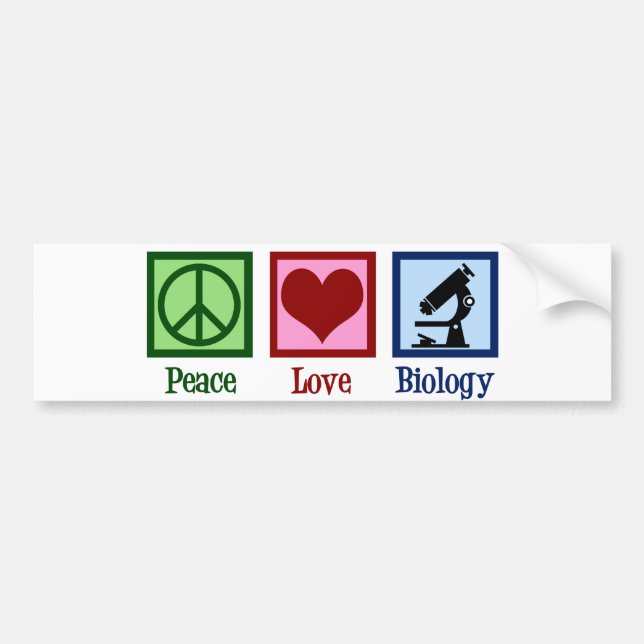 Liebe Biologielehrer Autoaufkleber (Vorne)