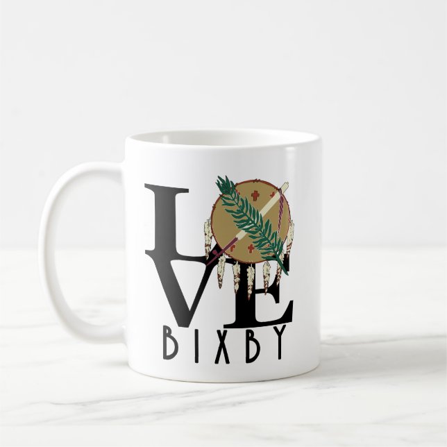 LIEBE Bixby Oklahoma 11oz Kaffeetasse (Links)