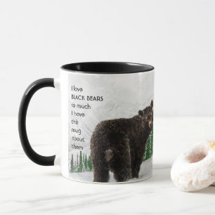 Liebe BLACK BEARS so viel Spaß Zitat Tasse